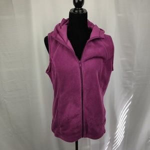 Columbia Purple Sleeveless Jacket with Hood Size L